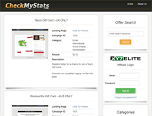 Tablet Screenshot of checkmystats.com